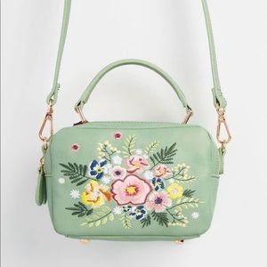 ModCloth Primrose Cross Body Embroidered Floral Purse